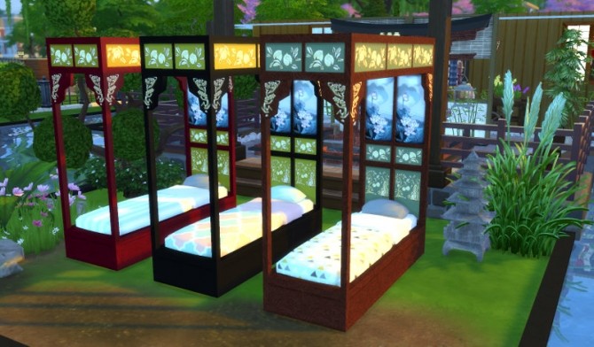 Sims 4 Asian Single Bed Frame at Leander Belgraves