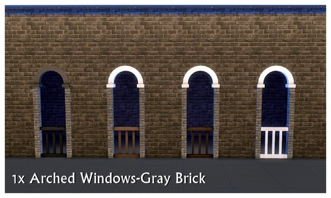 Sims 4 Brick Arched Doorways and Windows at SimDoughnut