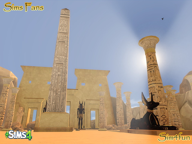 Sims 4 Egyptian Stuff by Sim4fun at Sims Fans