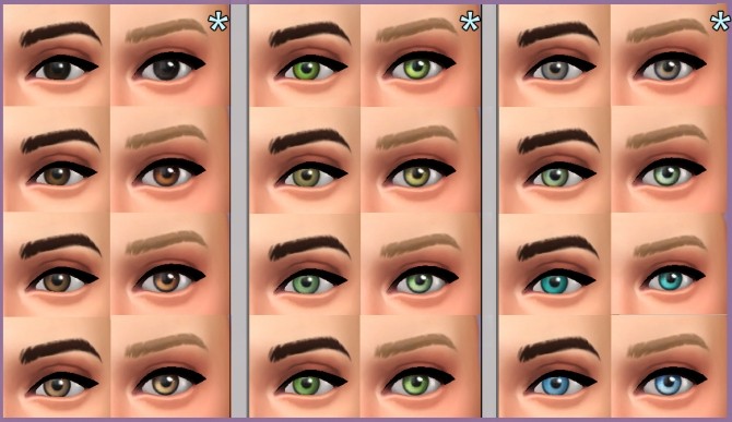 Sims 4 Maxis Eyes Overhaul by kellyhb5 at Mod The Sims