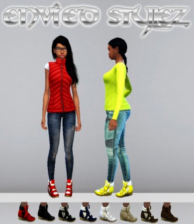 Hilight Sneaker Wedge by MzEnvy20 at Mod The Sims