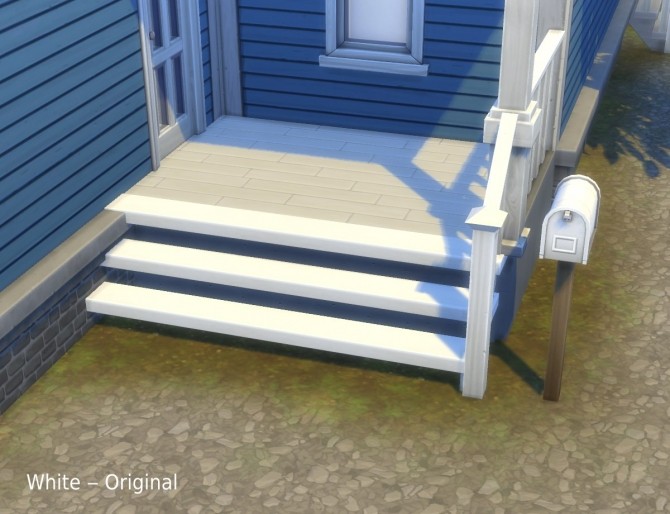 Sims 4 Non Glossy Ladderlike stairs + whitewood override by plasticbox at Mod The Sims