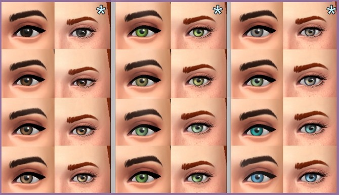 Sims 4 Maxis Eyes Overhaul by kellyhb5 at Mod The Sims