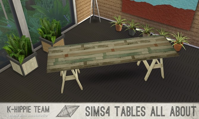 Sims 4 7 Archi Tables volume 1 at K hippie