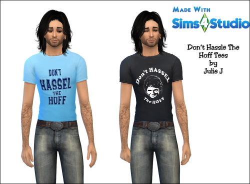 Sims 4 Don’t Hassle The Hoff Male T Shirts at Julietoon – Julie J