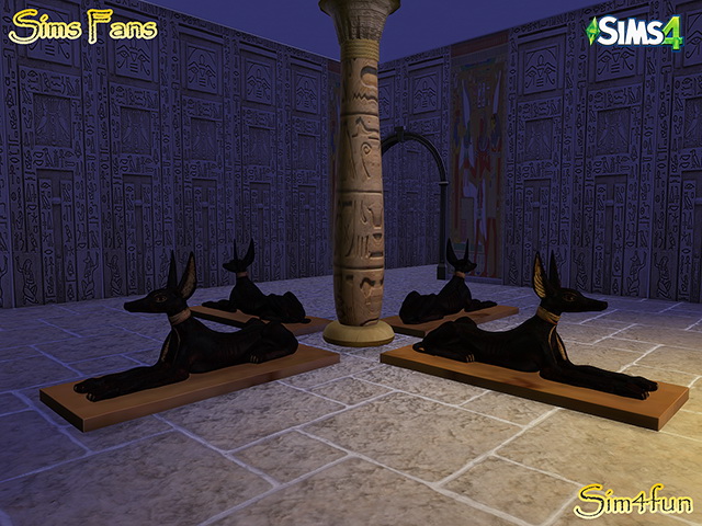 Sims 4 Egyptian Stuff by Sim4fun at Sims Fans