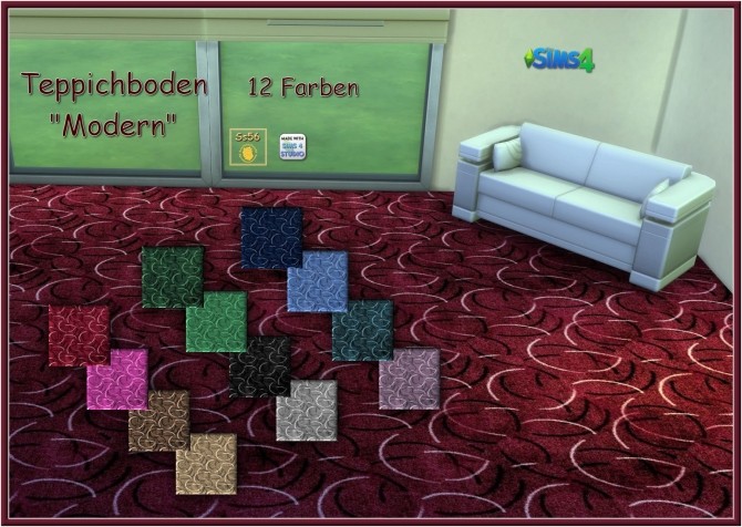 Sims 4 Modern carpet by Sonnenschein56 at Sims Marktplatz