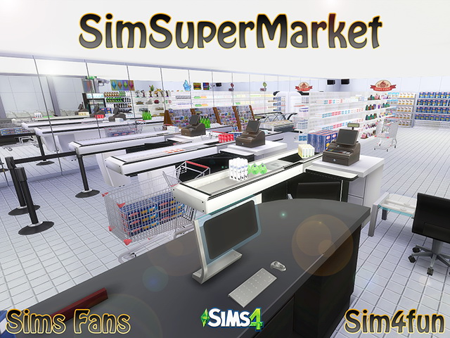Sims 4 SimSuperMarket by Sim4fun at Sims Fans