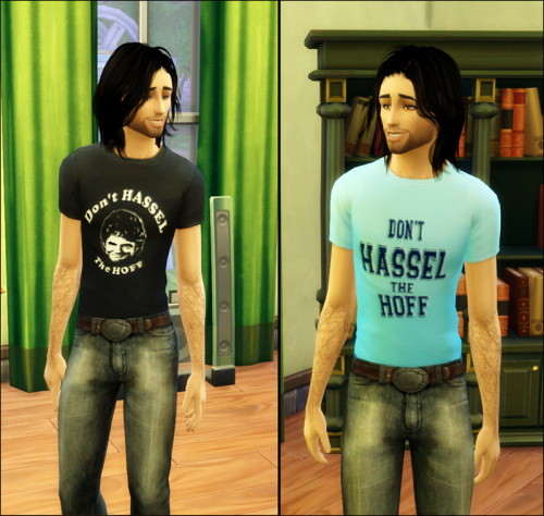 Sims 4 Don’t Hassle The Hoff Male T Shirts at Julietoon – Julie J