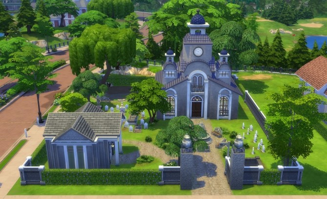 Sims 4 Leafy Cemetery at Jool’s Simming