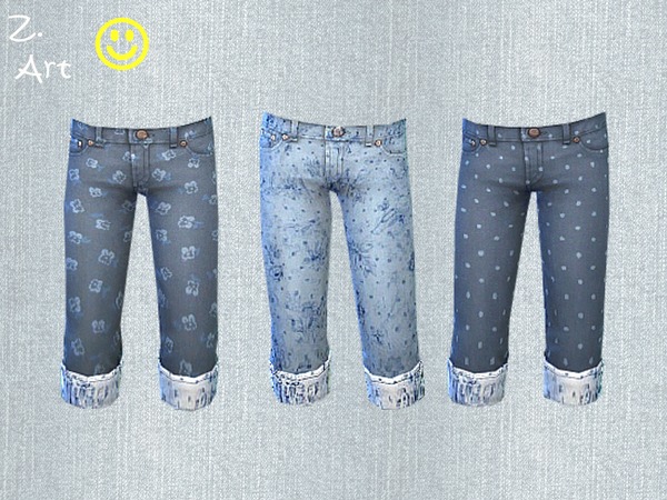 Sims 4 Blue Jeans Set by Zuckerschnute20 at TSR