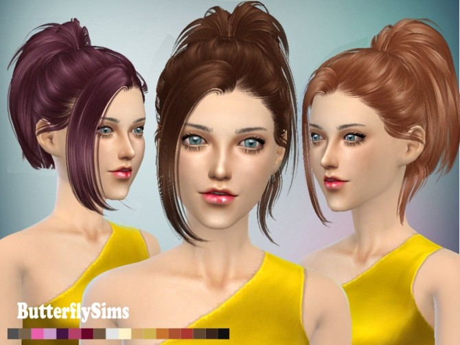 Sims 4 B fly hair 060 (Pay) at Butterfly Sims