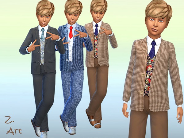 Sims 4 Little Beau suit by Zuckerschnute20 at TSR