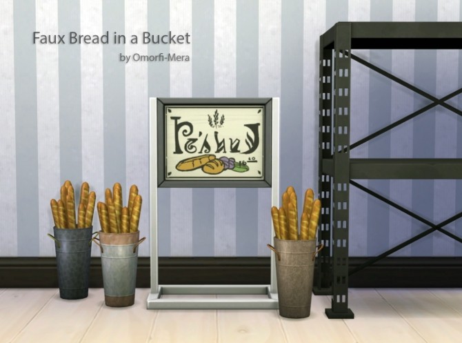 Sims 4 Faux Bread in a Bucket at Omorfi Mera