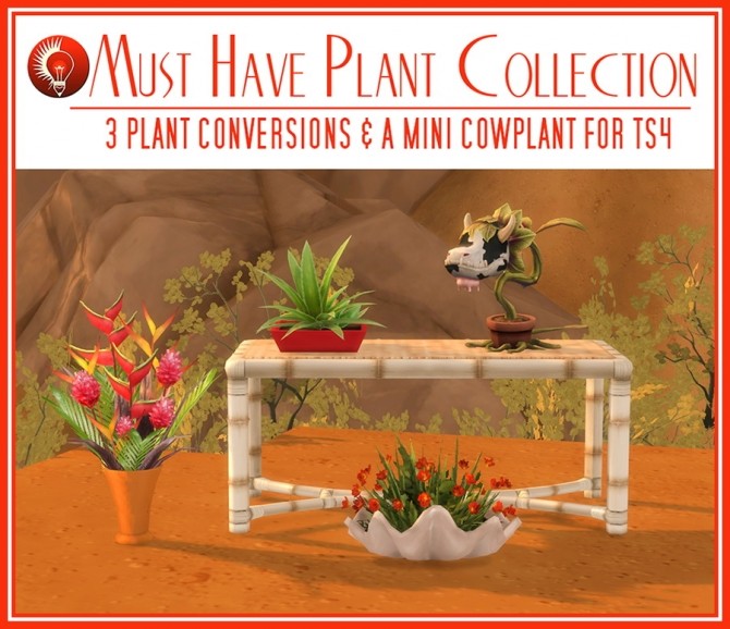 Sims 4 3 plant conversions + mini cowplant at Jorgha Haq