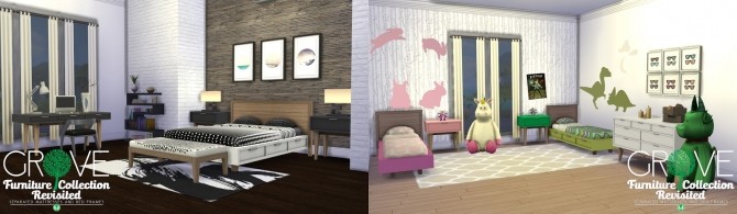 Sims 4 UPDATED: Separated Bedding and Bed Frames at Simsational Designs