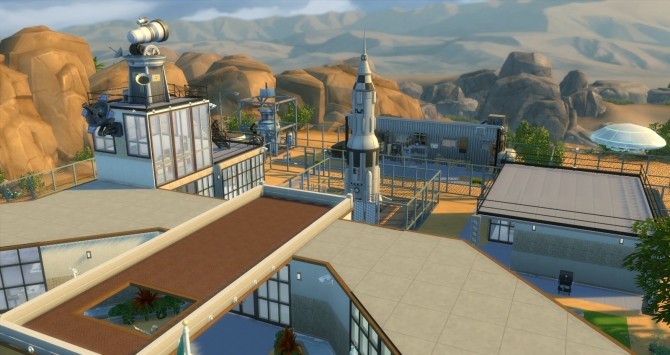 Sims 4 Black Rock Space Port by bubbajoe62 at Mod The Sims