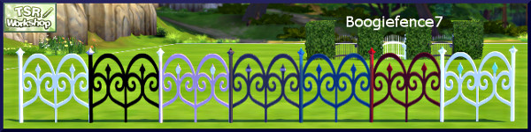 Sims 4 Boogie Zaun fence by Christine1000 at Sims Marktplatz