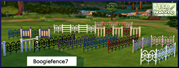 Sims 4 Boogie Zaun fence by Christine1000 at Sims Marktplatz