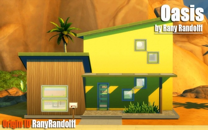 Sims 4 Oasis Starter house by ranyrandolff at ihelensims