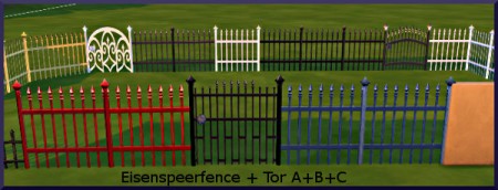 Eisenspeer Zaun fence by Christine1000 at Sims Marktplatz » Sims 4 Updates