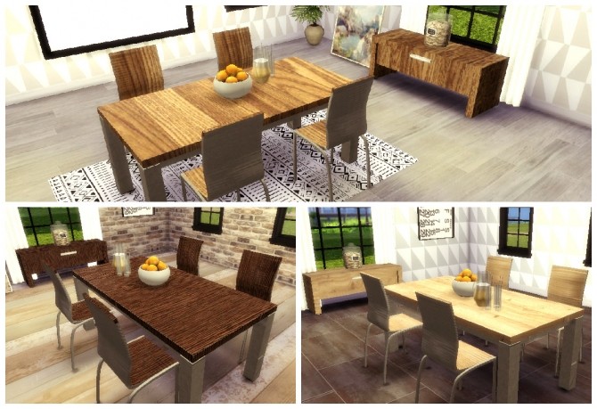 Sims 4 Dining set at Sims4 Luxury
