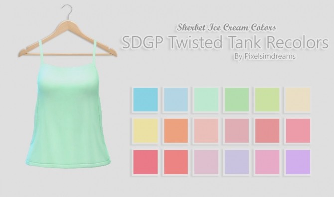 Sims 4 SDGP Sweatshirt & Twisted Tank Recolors at Pixelsimdreams