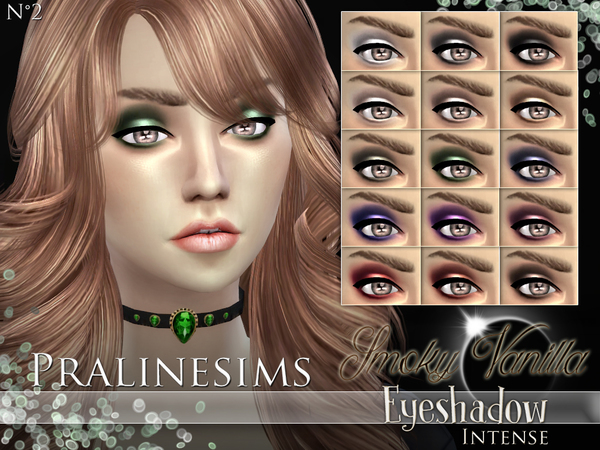 Sims 4 Smoky Vanilla Eyeshadow Intense by Pralinesims at TSR