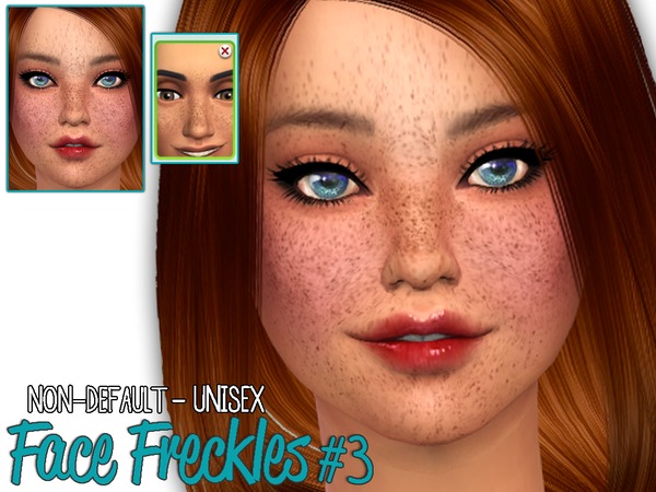 Sims 4 Face Freckles #3 by SenpaiSimmer at TSR