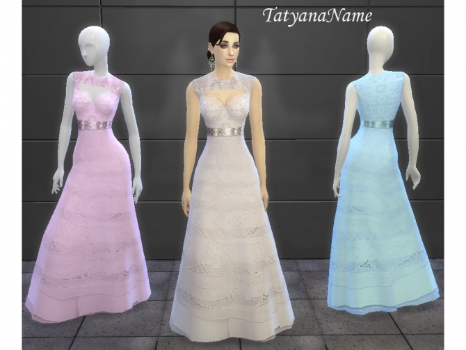 Malvina dress at Tatyana Name » Sims 4 Updates