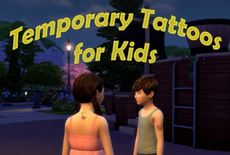 Temporary Tattoos for Kids by scumbumbo at Mod The Sims