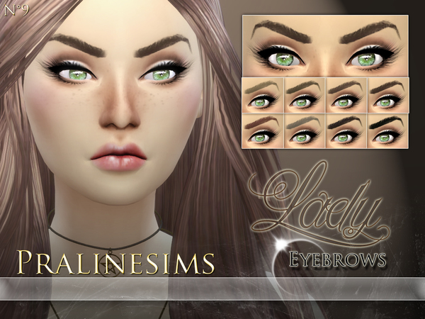 Sims 4 Lady Eyebrows by Pralinesims at TSR