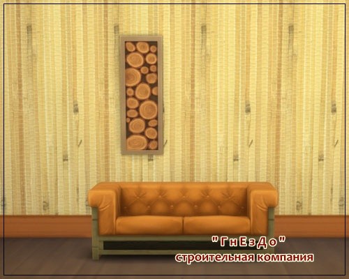 Sims 4 Bamboo mat walls at Sims by Mulena