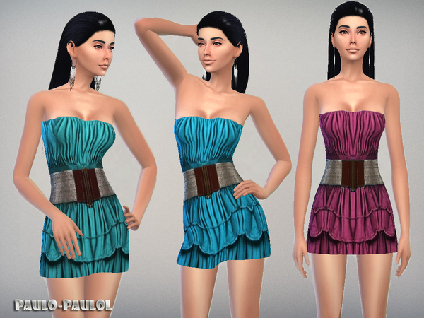Sims 4 Dress belt by paulo paulol at TSR