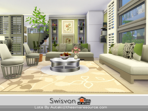 Sims 4 Svisvon Modern house by autaki at TSR