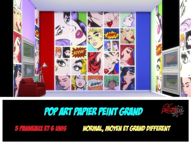 Sims 4 POP ART COLLECTION by loliam at Sims Artists