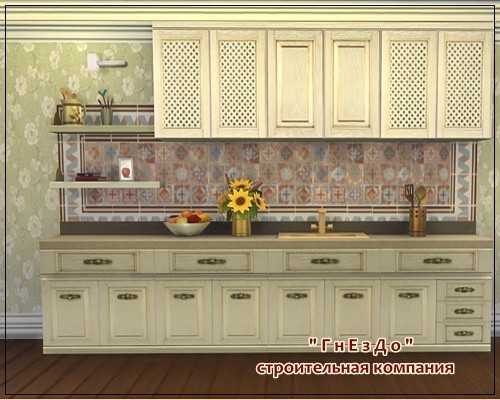 Sims 4 Sonata kitchen at Sims by Mulena