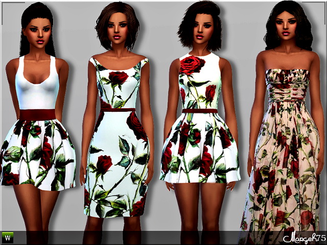 Sims 4 Roses Set Collection by Margie at Sims Addictions