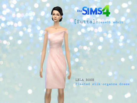 Lela Rose dress at Sutta Sims4