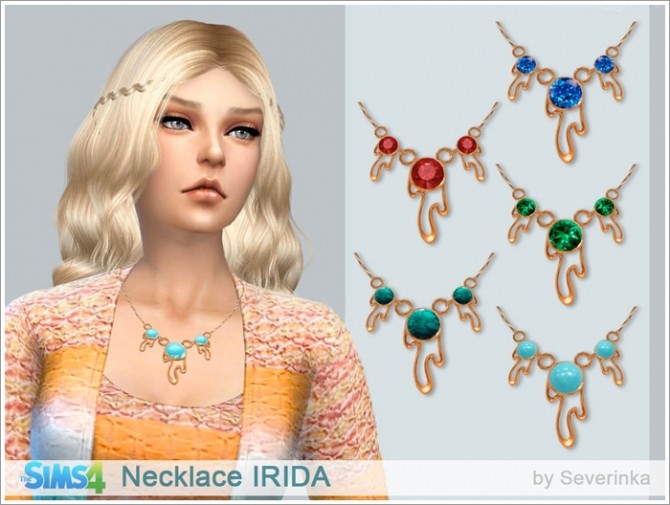 Sims 4 IRIDA Necklace at Sims by Severinka