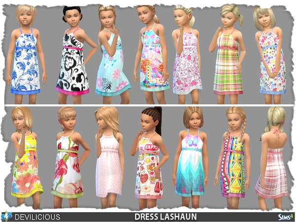 Sims 4 Dress La Shaun by Devilicious at TSR