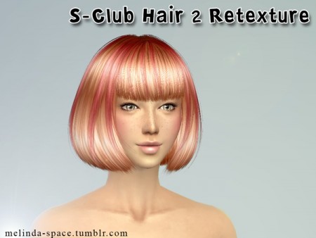 S-Club Hair 2 Retexture by Melinda at Sims Fans