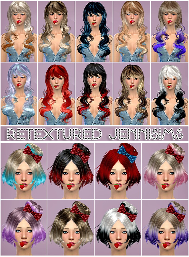 Sims 4 Butterflysims 053 & Newsea hairs retextured at Jenni Sims