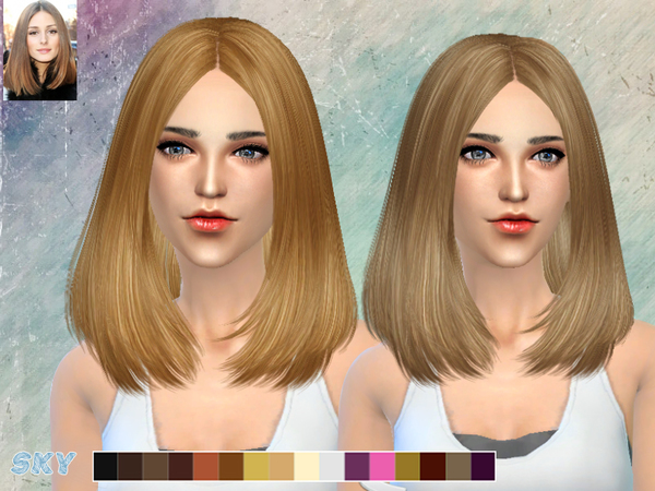 Sims 4 Lisa Hair 269 by Skysims at TSR
