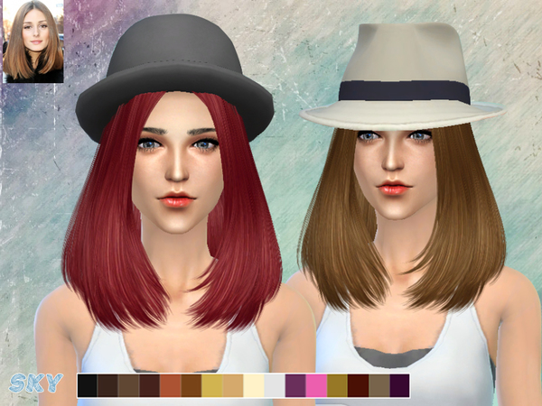 Sims 4 Lisa Hair 269 by Skysims at TSR