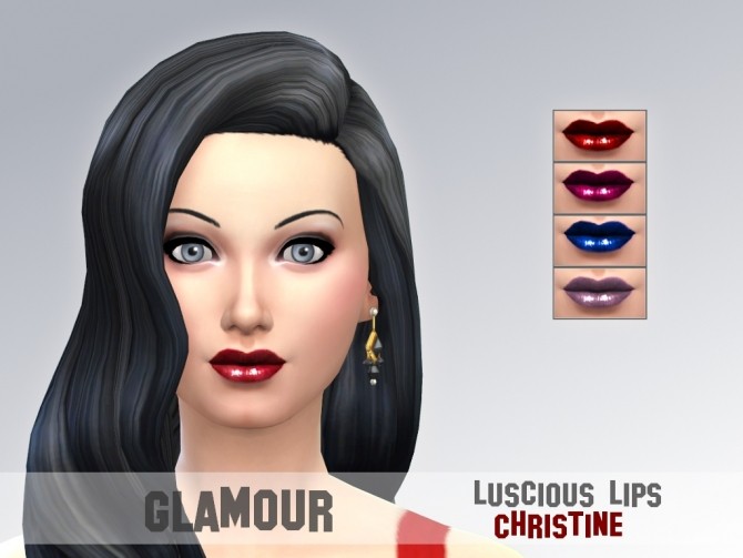 Sims 4 Glamour luscious lips by Christine at Mod The Sims