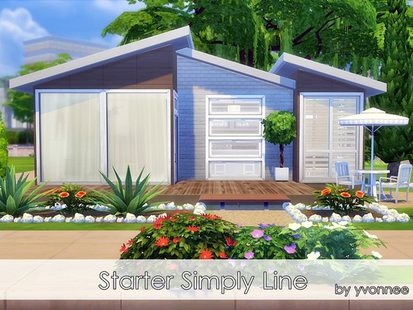 Sims 4 Starter Simply Line by yvonnee at TSR