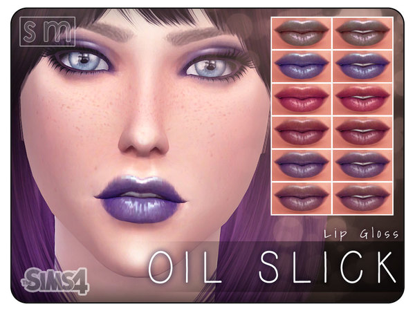 Sims 4 Oil Slick Lip Gloss by Screaming Mustard at TSR