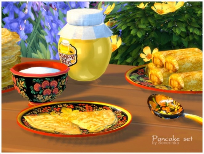 Pancake set at Sims by Severinka » Sims 4 Updates