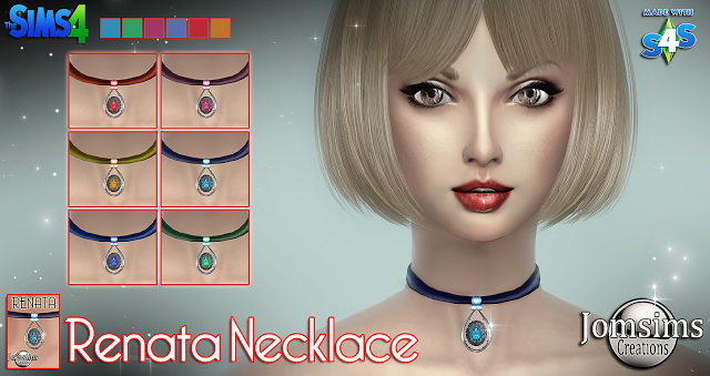 Sims 4 Renata earrings and necklace at Jomsims Creations